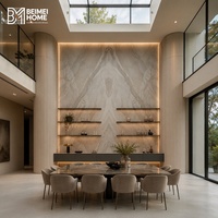 Buffet de salle à manger haut de gamme en chêne naturel sur mesure avec casier à vin intégré pour maison moderne