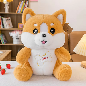 Jouet anti-stress personnalisable en coton durable, super doux, avec broderie de renard de dessin animé mignon, finition brillante, logo personnalisé, 36/45/55/70cm - Product Image 4