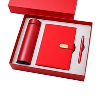 Ensemble cadeau de luxe personnalisable : Carnet A5, stylo, mug isotherme, clé USB, impression UV, promotion professionnelle, vente en gros, cuir PU