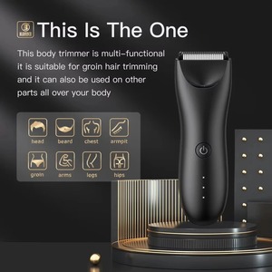 New Hot Selling IPX7 Waterproof <b>Trimmer</b> Rechargeable Cordless <b>Body</b> <b>Hair</b> <b>Trimmer</b> Electric Groin Ha - Product Image 3