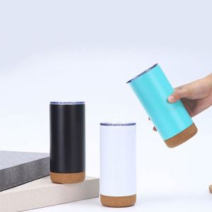 Taza de Viaje de Acero Inoxidable de Doble Capa con Aislamiento al Vacío de 16 oz: Base de Corcho Antideslizante, Tapa a Presión de un Clic a Prueba de Fugas - Product Image 3