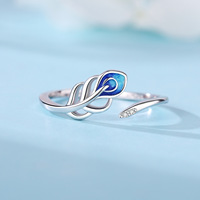 Bague ajustable en argent sterling 925 en forme d'abeille avec zircon, élégance raffinée, cadeau de mariage pour femme, vente en gros