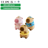 Nouvelle Peluche Capybara Babytop Style Été en Maillot de Bain, Doudou en Coton PP Brodé 20cm Unisexe