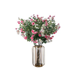 CL31501 Branche de fleur de rose artificielle en soie faite à la main, vente en gros en vrac, simulation décorative en PU pour la fête des mères, rentrée scolaire - Product Image 5