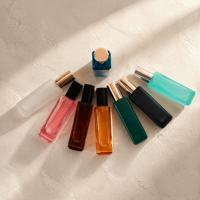 Flacon de parfum en verre de 30 ml, emballage de parfum personnalisé, flacon carré coloré, étiquette privée, OEM, ODM, vente en gros