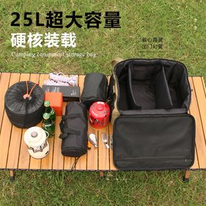 대용량 25L 튼튼한 야외 캠핑 보관 가방 지퍼 클로저 캐리 올 더플 피크닉 기어 주최자 여행 가방 - Product Image 4