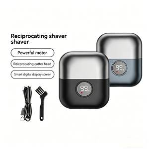 <span class=keywords><strong>Afeitadora</strong></span> Eléctrica Portátil de Triple Cuchilla Recargable por USB, Impermeable IPX7, Recortadora de <span class=keywords><strong>Barba</strong></span> Recíproca <span class=keywords><strong>para</strong></span> Hombres, Cara y <span class=keywords><strong>Barba</strong></span> - Product Image 2