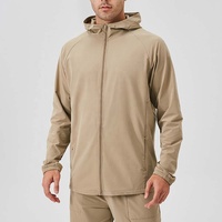 HEALY Veste de sport légère personnalisée à fermeture éclair, coupe ample, décontractée, pour la course et le fitness, en nylon, pour homme