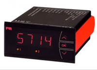 Relais programmable PR Electronics 5714D avec indicateur LED rouge, sortie MA, 2 sorties relais SPDT isolées, 250 VAC/DC, indice de protection IP65, respectueux de l'environnement