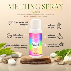 <span class=keywords><strong>Spray</strong></span> capillaire marque privée tenue forte <span class=keywords><strong>Spray</strong></span> de maintien de finition invisible protège le bord 150ml vaporisateur de fusion de dentelle de perruque de bouteille <span class=keywords><strong>rose</strong></span> - Product Image 5