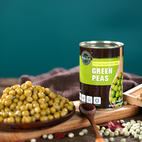 Petits pois verts en conserve, faciles à ouvrir, préparés à l'eau, 400g, vente en gros, prix abordable, qualité fraîche et stable