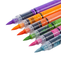 Ensemble de marqueurs acryliques à pointe souple XY 48 couleurs pour enfants et étudiants, peinture et dessin à base d'eau