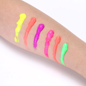 Peintures pour le visage fluorescentes 25ml Peintures pour le corps dans le noir UV Glow Blacklight Neon Face Body Paint - Product Image 2