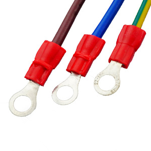 U Shaped Cold Pressed Terminal Wire Circular Terminal Pure Copper Custom Length For Motor Drive Harness - Product Image 1