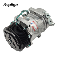 ASPLIGO CO660102 Nuevo Compresor de Aire Acondicionado Eléctrico de Alta Calidad con 1 Año de Garantía, Precio de Fábrica, 119MM 8PK 24V R134a