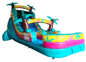 Thương mại 16ft trượt nước Inflatable cho bé trượt nước hồ bơi Bouncer người lớn lớn lớn bouncy nhảy lâu đài với Slide - Product Image 5