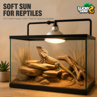 LuckyHerp JX-SL125R115FR Lampe à vapeur de mercure auto-alimentée givrée 125W UVB/UVA en verre écologique pour reptiles