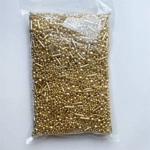 Décorations comestibles en sucre en gros, saupoudrage pour gâteaux, emballage de 1 kg, perles pour la décoration de gâteaux de fête, 4 mm, 7 mm, 10 mm mélangés - Product Image 5