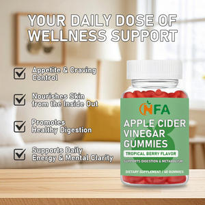 Gomitas de Vinagre de Sidra de Manzana OEM con Vitamina B, Yodo y Folato, Favorecen la Digestión, el Metabolismo, la Energía Diaria y la Claridad Mental - Product Image 2