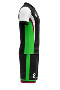 Conjuntos de Uniformes de Fútbol con Impresión Digital por Transferencia de Calor, Mangas Cortas, Tela de 140g, 100% Poliéster, Transpirable, Personalizable - Product Image 3