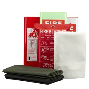1.8m X 1.8m Home Fiberglass Kitchen Suppression Emergency Fire Blanket