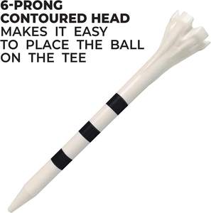 Tees de golf en plastique, petits, robustes, avec grande coupelle, logo personnalisé, bleu, OEM, 7 couleurs disponibles, 100 pièces - Product Image 2