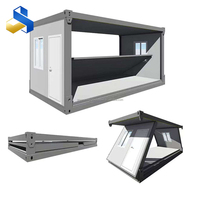 Fabriqué en Chine, maison préfabriquée de luxe de 20 pieds, structure en acier imperméable, hébergement, casas contenedor, maison conteneur pliable