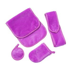 Serviette de visage nettoyante en <span class=keywords><strong>microfibre</strong></span> avec logo personnalisé serviette démaquillante réutilisable pour le visage - Product Image 2