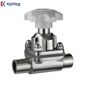 Valvola a Diaframma Saldato in Acciaio Inossidabile 316L per <span class=keywords><strong>Industria</strong></span> Alimentare e delle Bevande, Igienica, Pneumatica, con Funzione di Soffiaggio per Acqua - Product Image 2