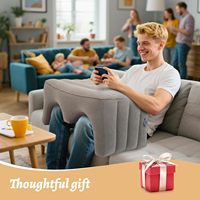 Inflatable Reading Pillow, Laptop Lap Desk with Inflatable Bag, Gaming Pillows for Bed, Couch, Floor, Leg Elevation Pillow
