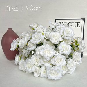 Boule de fleurs artificielles Secret Garden, hydrangea rose, décoration de mariage sphérique - Product Image 4