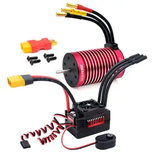 Todos os climas impermeável dustproof sensorless sem escova 60a ESC combo w / 3658 3000Kv motor para carro rastreador rc