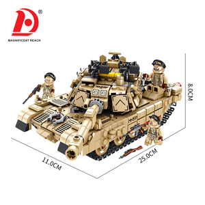 Jouets de construction de robots transformables en char militaire M1A2, 810 pièces, ensemble de briques mécha de l'armée <span class=keywords><strong>2</strong></span> en 1 avec soldat, jouet éducatif DIY - Product Image 5