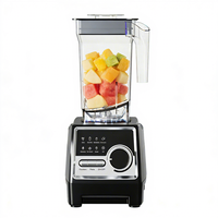 Blender commercial robuste RANBEM, vitesse variable, 6 fonctions, broyeur de glace, hachoir à faible bruit, robot culinaire
