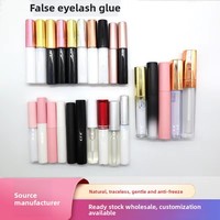 Colle à cils personnalisée super résistante et waterproof pour faux-cils entiers et soin des cils blancs, accepte le logo privé personnalisé