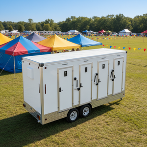 Prefabricated <strong>Toilet</strong> and Shower Ablution <strong>Toilet</strong> and Shower Block Small Caravan with <strong>Toilet</strong> Shower and Bed - Product Image 1