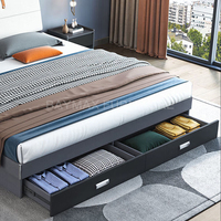 Adhésifs modernes, rangement de meubles de maison, lit queen size avec tiroirs, nouvelle collection
