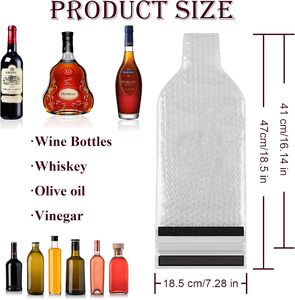 Manchon et protecteur de bouteille de vin en PVC réutilisable imprimé à l'écran, tendance du moment, pour les voyages - Product Image 3