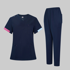 Logo personnalisé respirant soins gommage ensembles jogger uniformes hospitaliers pour les infirmières beauté salon dentaire unisexe vêtements de travail médical - Product Image 2