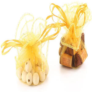 Bolsa de cordón de Organza transparente redonda de nuevo estilo con bolsa de embalaje de regalo para joyería de dulces flor seca cosmética - Product Image 2