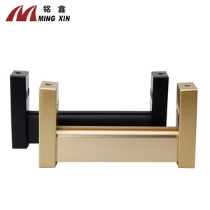 Ming Xin Wardrobe Hanging Rod 18mm Square Aluminum Alloy Non Detachable Wall Mount <b>Clothes</b> Rail For Wardrobes And Cabinets - Product Image 2