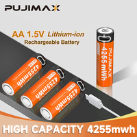Fujimax baterai sel baterai isi ulang Lithium 2713 V awet 1.5 mah Logo dapat disesuaikan dengan kabel pengisian Tipe c 2 in 1