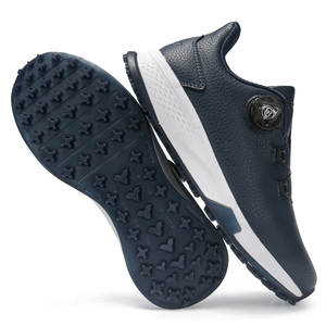 Summer <strong>Golf</strong> <strong>Shoes</strong> Comfortable Cushioning Knob Laces Waterproof Anti-Slip Height Increasing Design Leather Upper Rubber - Product Image 4