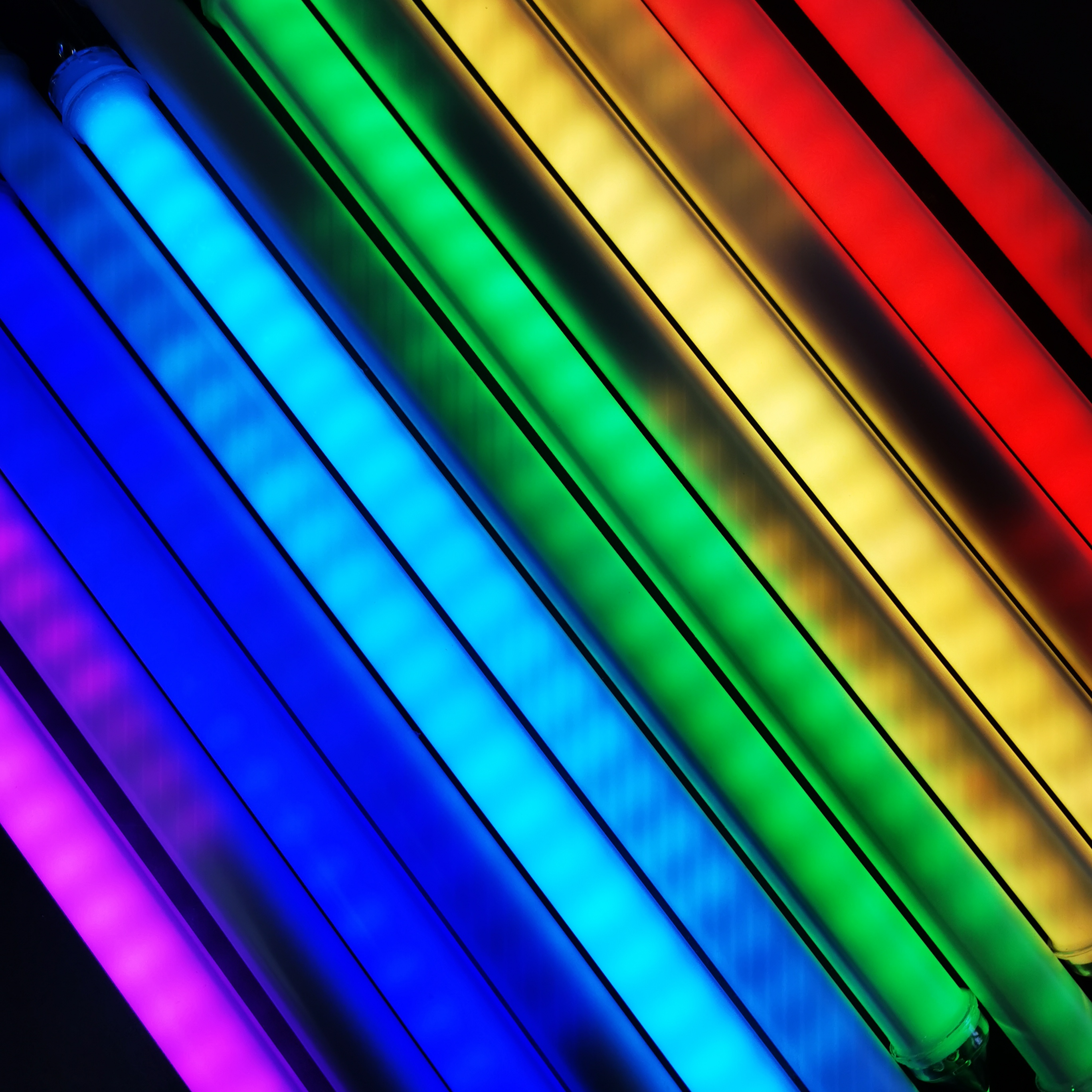 HTD Addressable RGB 32 Pixel Waterproof LED Tube Light - Meteor Shower Rain Lights for Christmas Dec