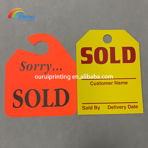 Biểu tượng tùy chỉnh nhựa tag thị trường Vàng bán kinh doanh hướng dẫn Cửa Treo tag tự khóa móc chìa khóa con dấu số xe tag - Product Image 3