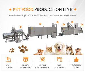 Ligne de production d'aliments pour animaux de compagnie à bas prix et de haute qualité, machine à granulés d'aliments pour chiens et chats, contrôle intelligent, capacité de 100 à 1200 kg/h - Product Image 2
