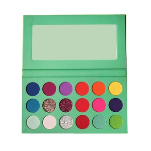 Bán buôn tùy chỉnh 18 màu sắc <span class=keywords><strong>Eyeshadow</strong></span> <span class=keywords><strong>Pallet</strong></span> mịn mượt cao sắc tố màu xanh lá cây <span class=keywords><strong>Eyeshadow</strong></span> với giá thấp - Product Image 5