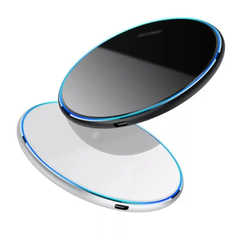 Amazon Hot Selling 15W LED Universal Portable Charge Fast Qi Wireless Phone Charger for cellphone