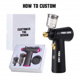 Compresor de Aerógrafo Portátil Recargable por USB con Alimentación por Gravedad, Pistola de Pulverización Fina Inalámbrica de Cobre para Arte Capilar, Arte de Uñas y Decoración de Pasteles - Product Image 4