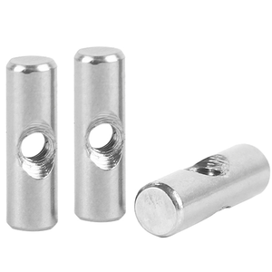 SDPSI DCT M6 M8 Gavanizing fendu deux trous baril raccords de meubles connecteur commun cylindre croix insérer écrou - Product Image 5